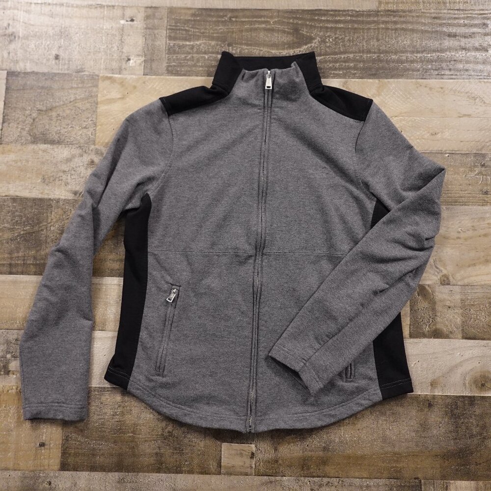 Lauren‎ Ralph Lauren black label athletic running jacket women's XL gray black